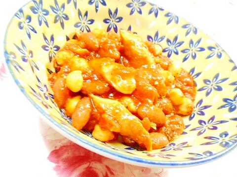 ❤金時豆とひよこ豆とウィンナーのトマト煮❤